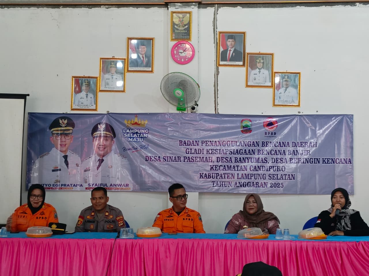 BPBD Lampung Selatan Gelar Simulasi Penanggulangan Banjir di Tiga Desa Kecamatan Candipuro